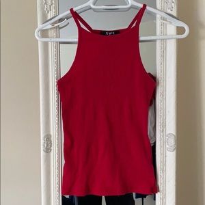 RED HIGH KNECK TANK
